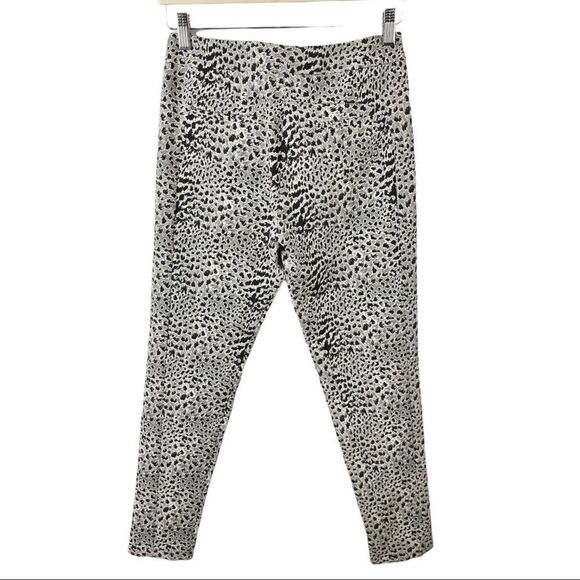 TOPSHOP Leopard Print Cigarette Trousers Size 4 - Picture 3 of 5